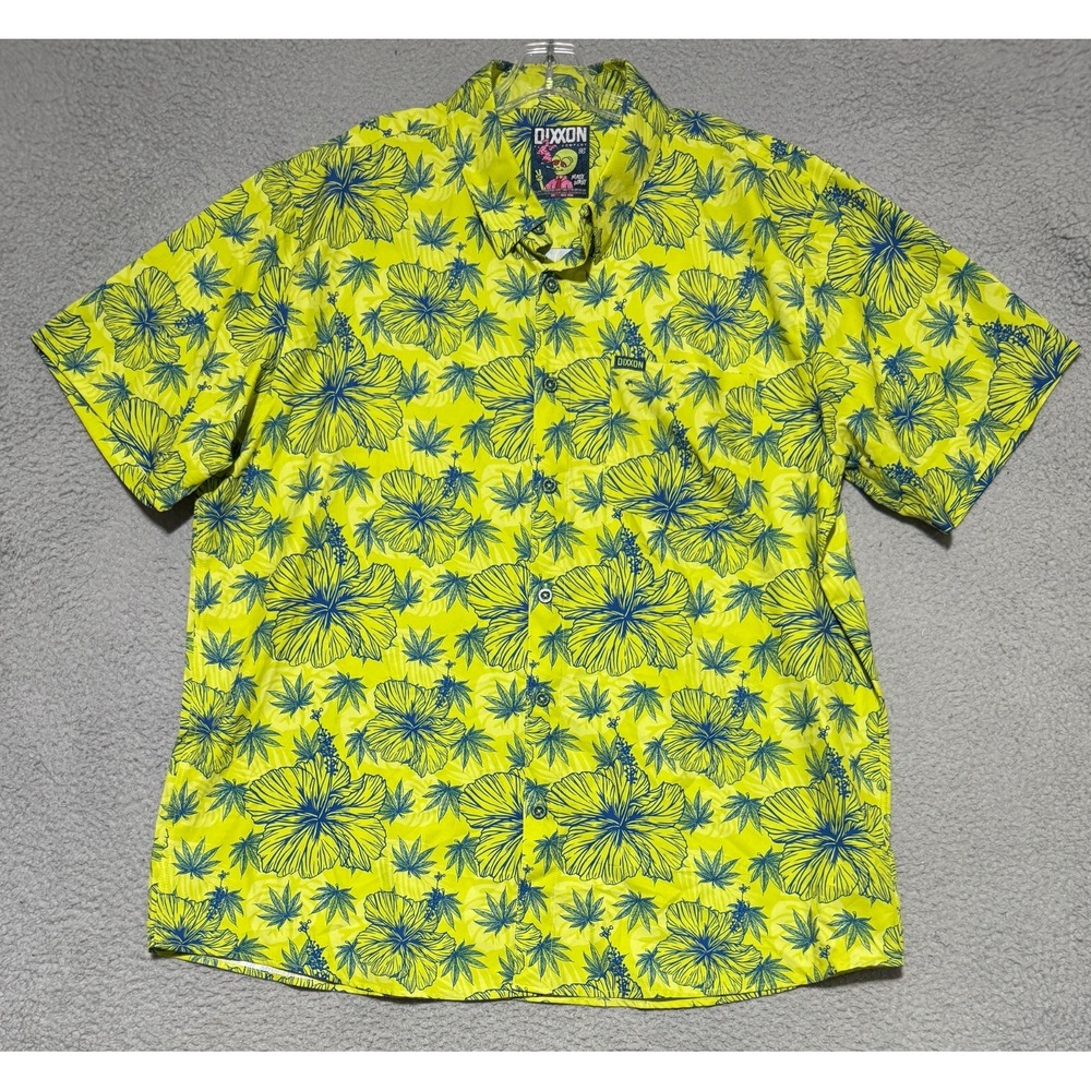 Dixxon flannel company Maui Waui Short Sleeve Button Shirt Mens 2XL Performance